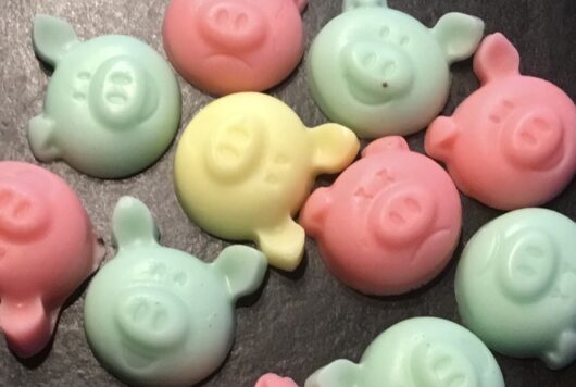 Zeepjes in de vorm van biggetjes